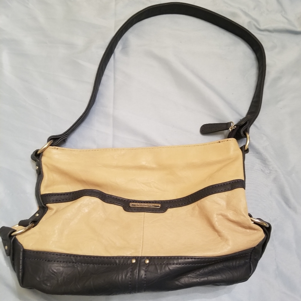 Stone & Company purse, navy and cream